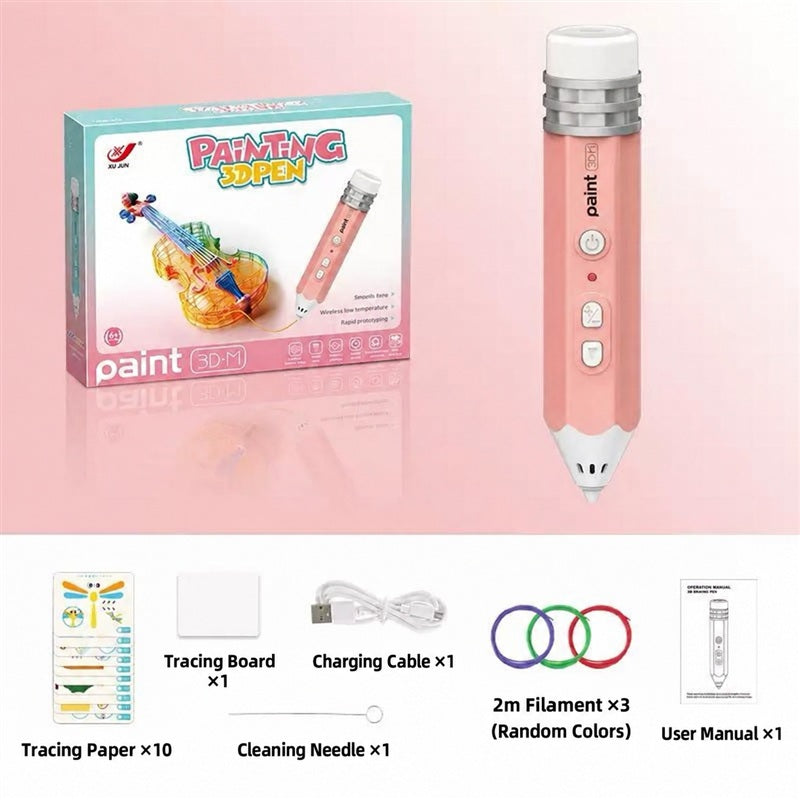 3D Printing Pen Kit for Kids – Rechargeable Starter Set