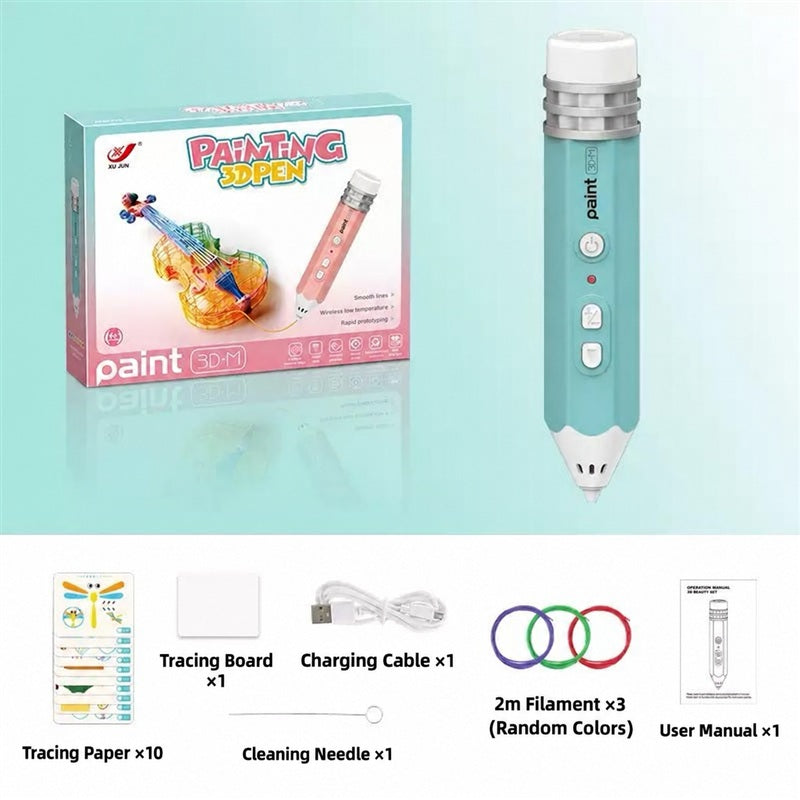 3D Printing Pen Kit for Kids – Rechargeable Starter Set
