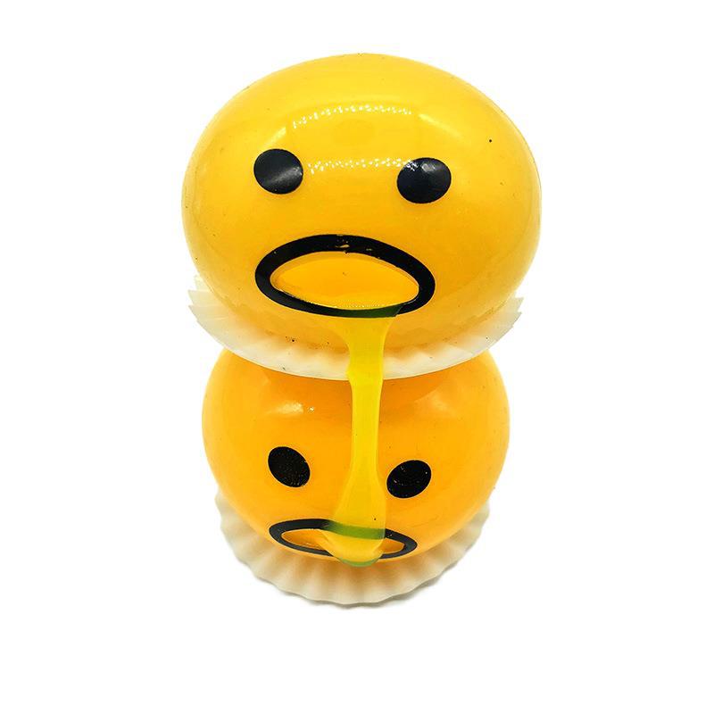 Puking Egg Yolk Squishy – Lazy Egg Slime Toy 5