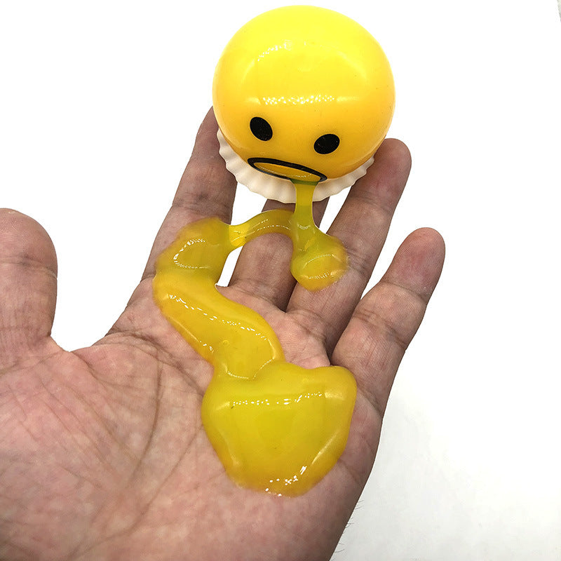 Puking Egg Yolk Squishy – Lazy Egg Slime Toy 3