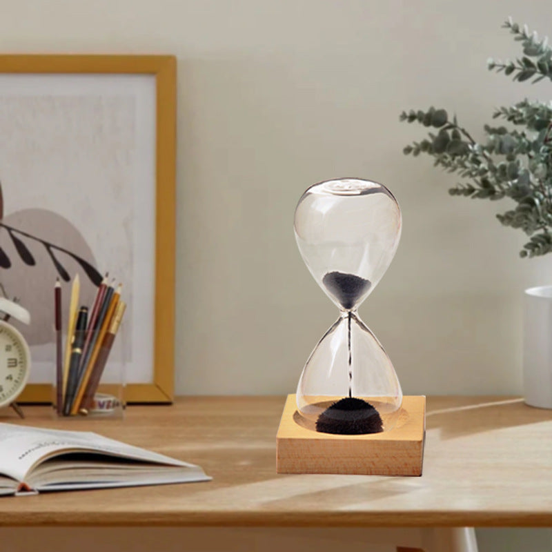 Magnetic Sand Hourglass Desk Toy 1