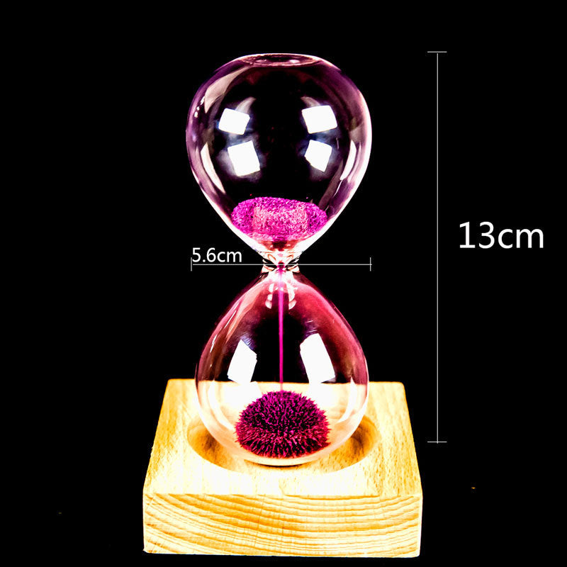 Blooming Magnetic Hourglass – Wood Base 3